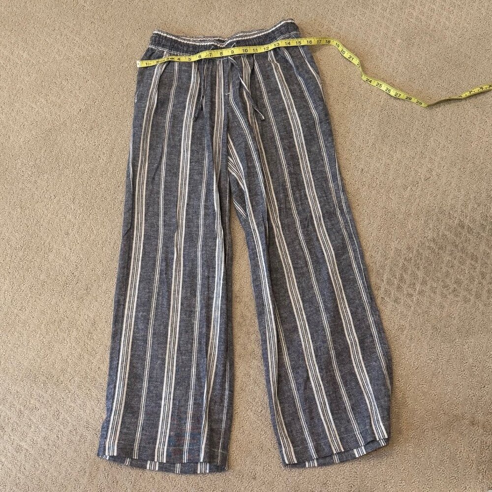 Old Navy Linen Pants - Small Blue and white stripped